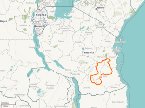 Selous Game Reserve location map - 01
