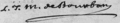 Signature of Louis Jean Marie de Bourbon, Duke of Penthièvre at the baptism of the Duke of Berry, son of the Count and Countess of Artois (August 1785)