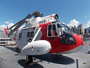 Sikorsky HH-52 Seaguard Helicopter Exhibit at the Intrepid Museum.