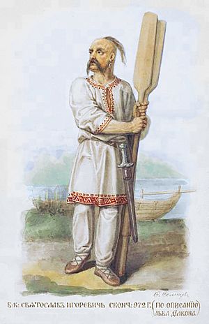 Slav warrior from Solntsev book