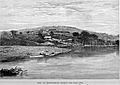 Stanley Founding of Congo Free State 186 View of Leopoldville Station and Port 1884 The Baptist Mission on the summit of Leopold Hill