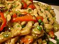 Stir fried pork shreds with chilli sauce