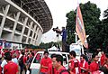 TV News Media in GBK Stadium, Jakarta, MetroTV