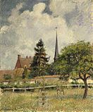 The Church at Eragny Pissarro