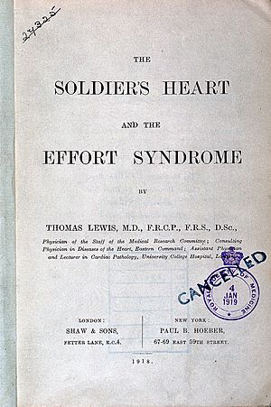 The soldier's heart and the effort syndrome Wellcome L0027240