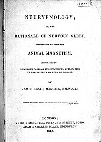 Title-page of James Braid's "Neurypnology" Wellcome L0000481