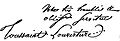 Toussaint Louverture Signature