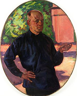 Triik, Nikolai. Autoportree. Õli, lõuend. 110x88 (ovaalne), TKM TR 211 M 86