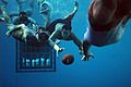 US Navy 110603-N-AD372-308 Students at the Naval Diving and Salvage Training Center play underwater football to cool down after physical training