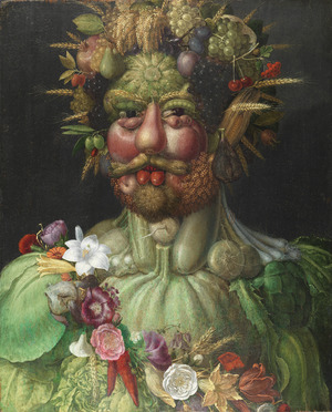 Vertumnus årstidernas gud målad av Giuseppe Arcimboldo 1591 - Skoklosters slott - 91503f
