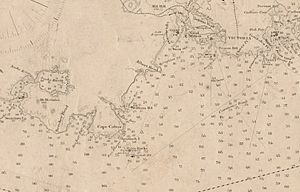Victoria and Sooke Harbor nautical chart 1906 (excerpt)
