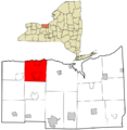 Wayne County New York incorporated and unincorporated areas Williamson highlighted