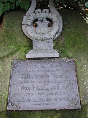 Wilhelm hauff family grave in stuttgart