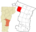Windsor County Vermont incorporated and unincorporated areas Stockbridge highlighted