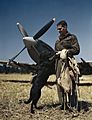 Wing Commander James E 'johnny' Johnson at Bazenville Landing Ground, Normandy, 31 July 1944 TR2145