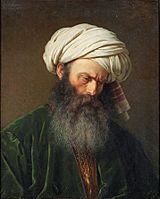 'Study of a Man in Turkish Dress' by Amalia Lindegren, 1854