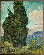 1889 Vincent van Gogh Zypressen anagoria