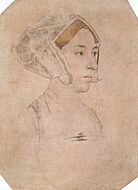 A Lady, called Anne Boleyn, by Hans Holbein the Younger