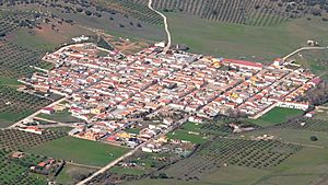Location of Aldeaquemada, Spain