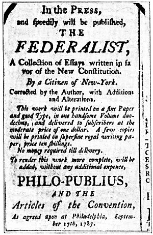 An Advertisement of The Federalist - Project Gutenberg eText 16960