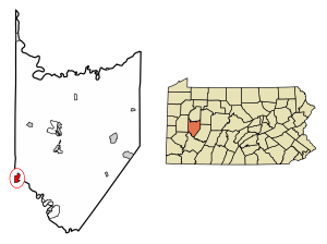 Location of Freeport in Armstrong County, Pennsylvania.