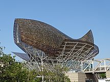 Barcelona Gehry Golden Fish 02