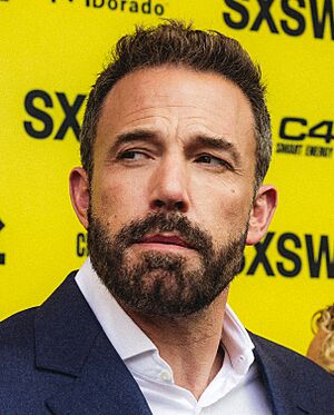 Photograph of Ben Affleck wearing a suit