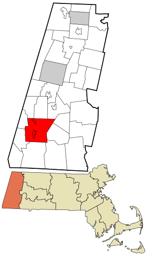 Location in Berkshire County and the state of Massachusetts
