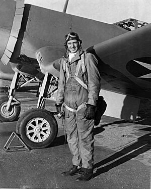 Boone Guyton 1943 with F4U-1.jpg