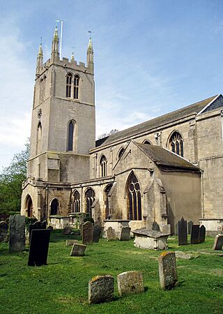 Bourne Abbey, exterior