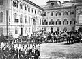 Buda Royal Castle western courtyard 1880