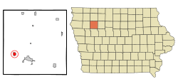 Location of Alta, Iowa