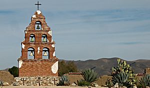 Campanille at Mission San Miguel (cropped)