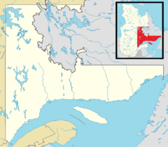Pessamit is located in Côte-Nord region, Quebec