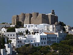 Chora di Patmos con il Monastero di San Giovanni "il teologo"