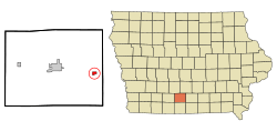 Location of Woodburn, Iowa