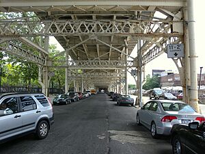 Eastward under 155 viaduct jeh