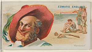 Edward England, Marooned, from the Pirates of the Spanish Main series (N19) for Allen & Ginter Cigarettes MET DP835029