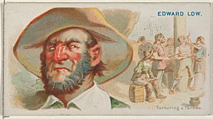 Edward Low, Torturing a Yankee, from the Pirates of the Spanish Main series (N19) for Allen & Ginter Cigarettes MET DP835041