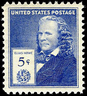 Elias Howe, commemorative stamp, 5c 1940 issue