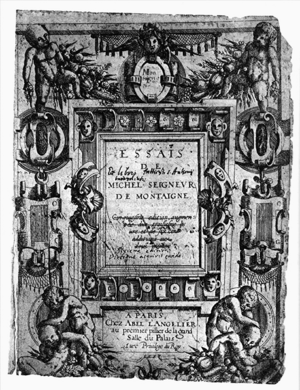 Essais Titelblatt (1588)