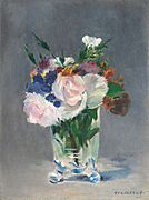 Flowers in a Crystal Vase, Edouard Manet, c1882