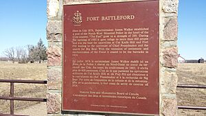 Fort Battleford plaque