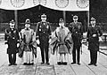 French Navy personnel visit to the Yasukuni Shrine in 1930s