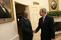 George W Bush President Hifikepunye Pohamba June 13 2005