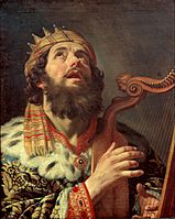 Gerard van Honthorst - King David Playing the Harp - Google Art Project