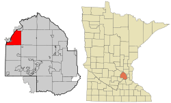 Location of Greenfieldwithin Hennepin County, Minnesota
