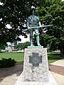 Hiker at Bronstein Park in Manchester NH