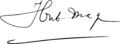 Hubert Maga Signature