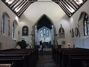 Interior of St. Martin's Church in Canterbury